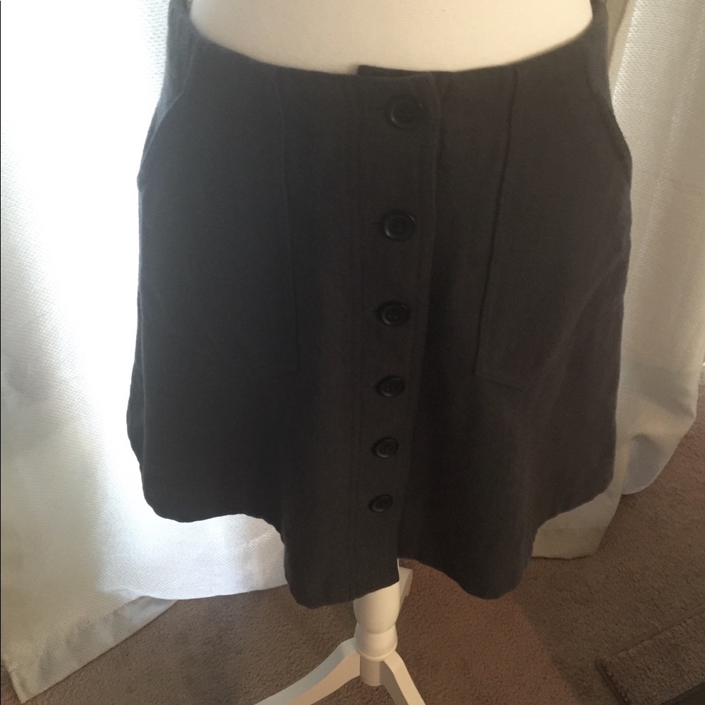 J.Crew | Wool Blend 6 Button Mini Skirt